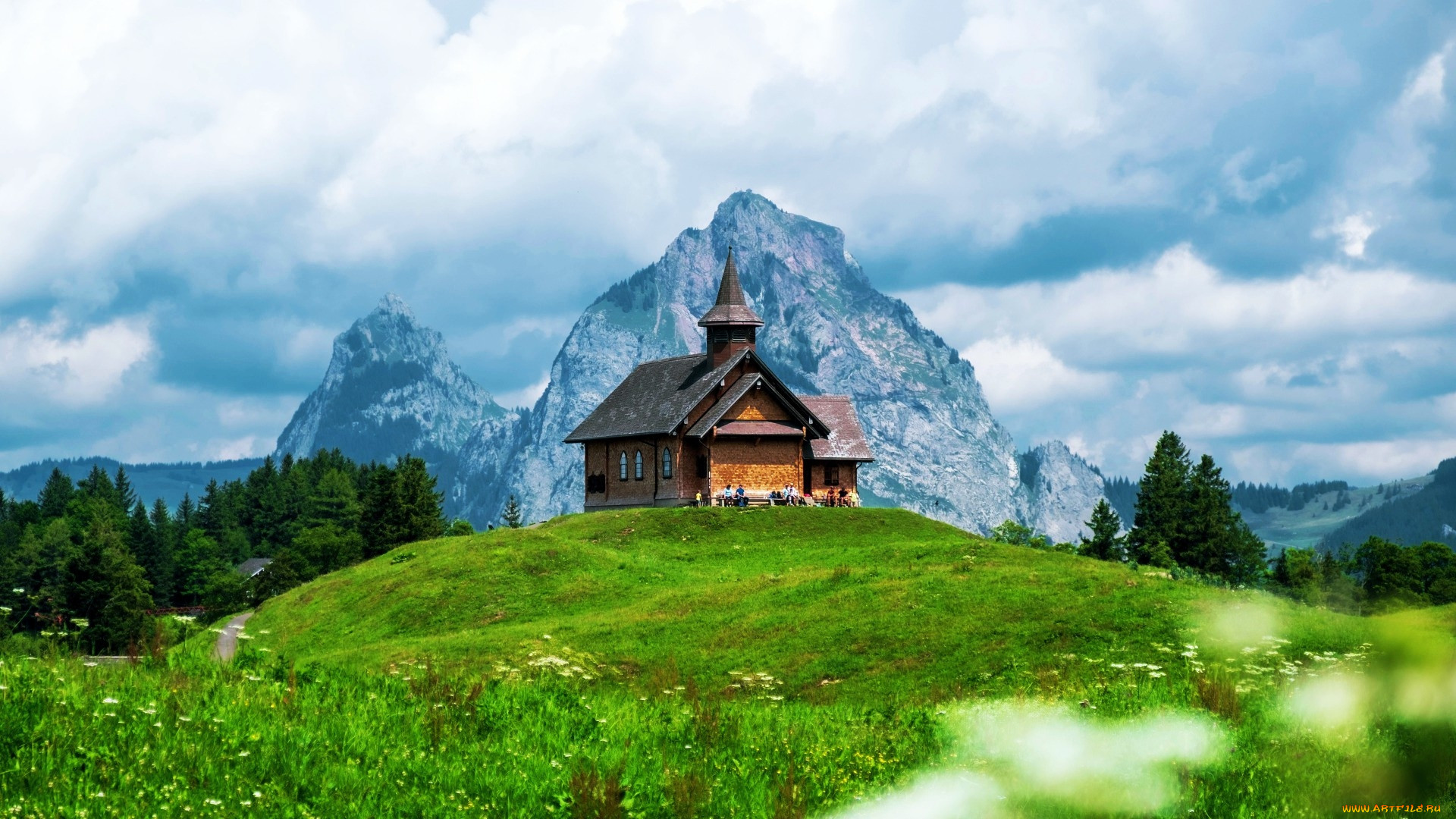 little church at stoos, switzerland, , -  ,  ,  , little, church, at, stoos